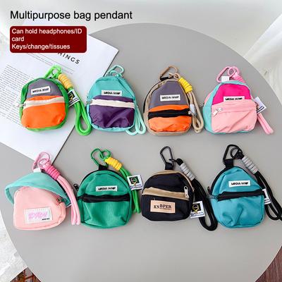 Creative Casual Mini Coin Purse Pendant Portable Colorful Coin Purse Keychain Backpack Hanging Decoration Accessories Gifts