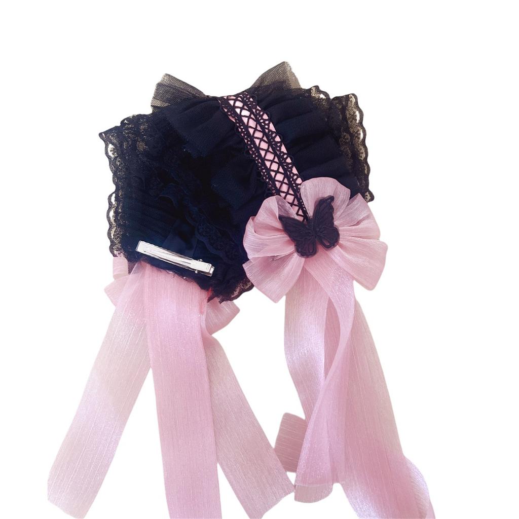 Bowknot Ribbon Headbands Elegant Lolitas Styles Headpiece Lovely Headwear for Women and Fashion Enthusiasts