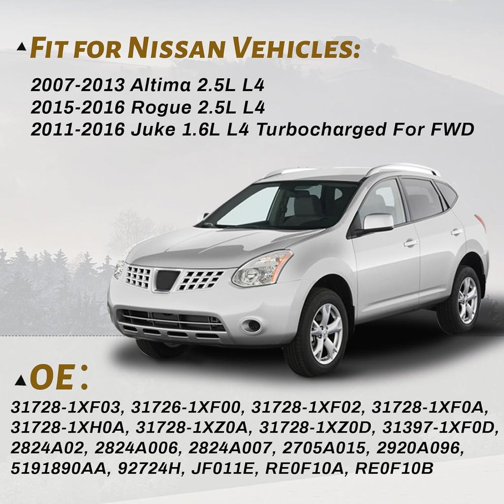 31728-1XF0A Transmission Filter Oil Pan Gasket Kit Fits For 2007-2013 Ni-Ssan Altima 2.5L L4, 2011-2016 Juke 1.6L L4 Turbocharged, 2015-2016 Rouge