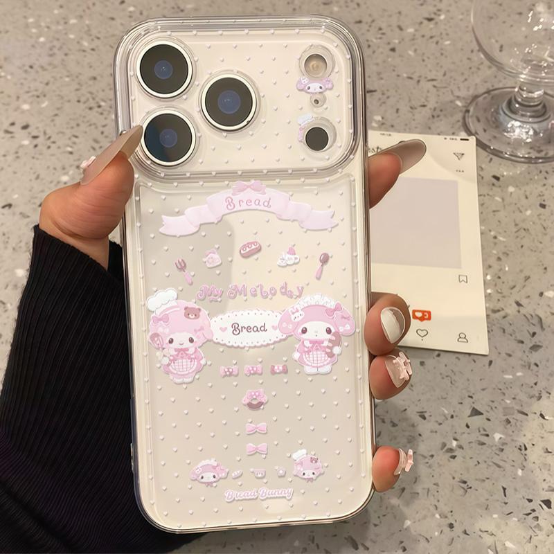 

Drop-Proof Dessert Melody Phone Case for Apple 11/13Pro/14/15/16/17ProMax - Soft Space Shell iPhone 7/8