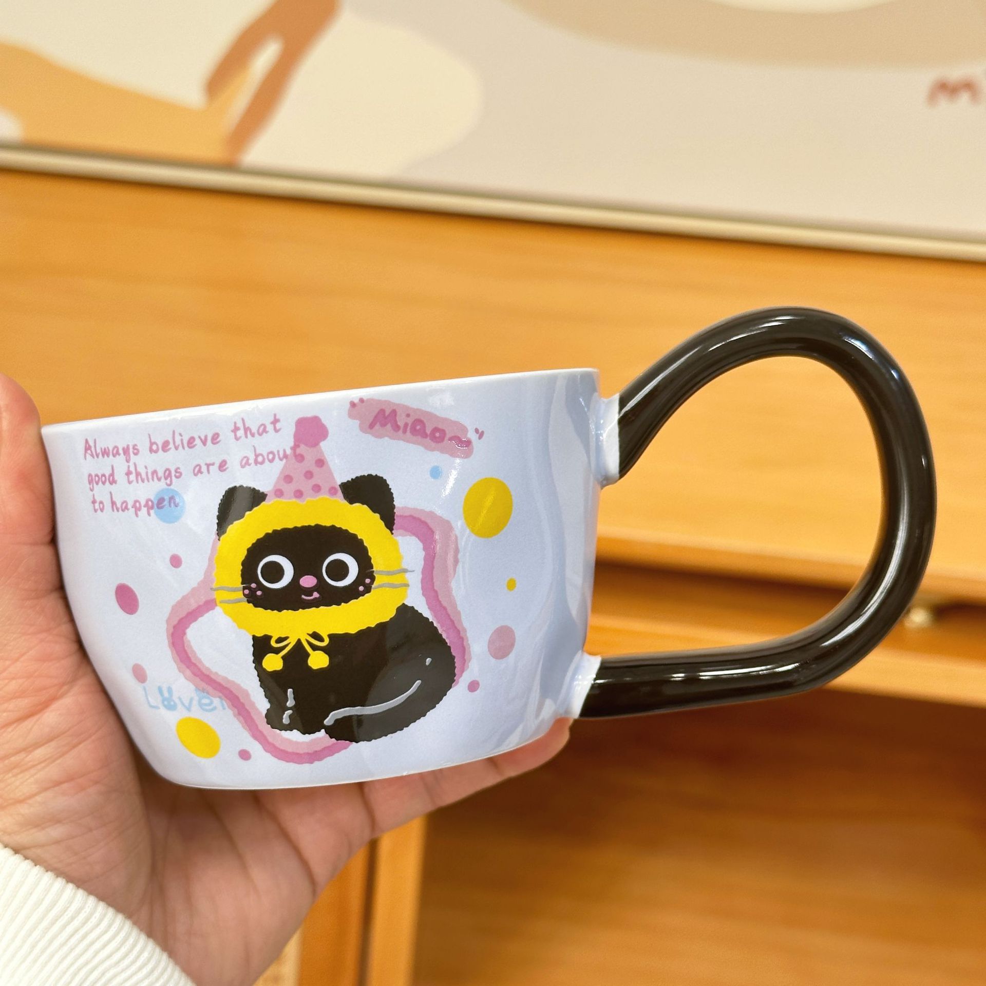 

Милая чашка с кошкой Подарок на день рождения для лучшей подруги Кружка для дома и офиса Керамическая чашка для воды Сувенир 350ML