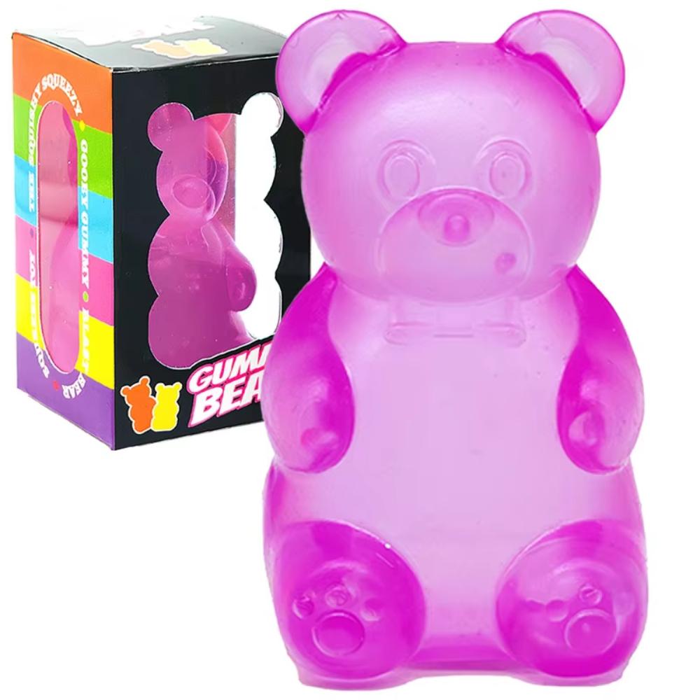 Cute Bear Nee Doh Maltose Squeeze Toy Dough Colorful Sensory Toy Creative New Item Desk Decoration Stress Relief Doll