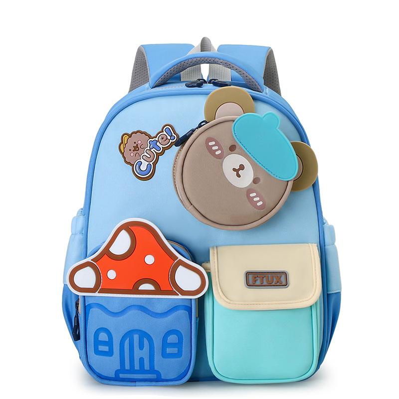 Children's schoolbag boy kindergarten bear large, medium and small class baby 3-6 years old cute rabbit girl backpack