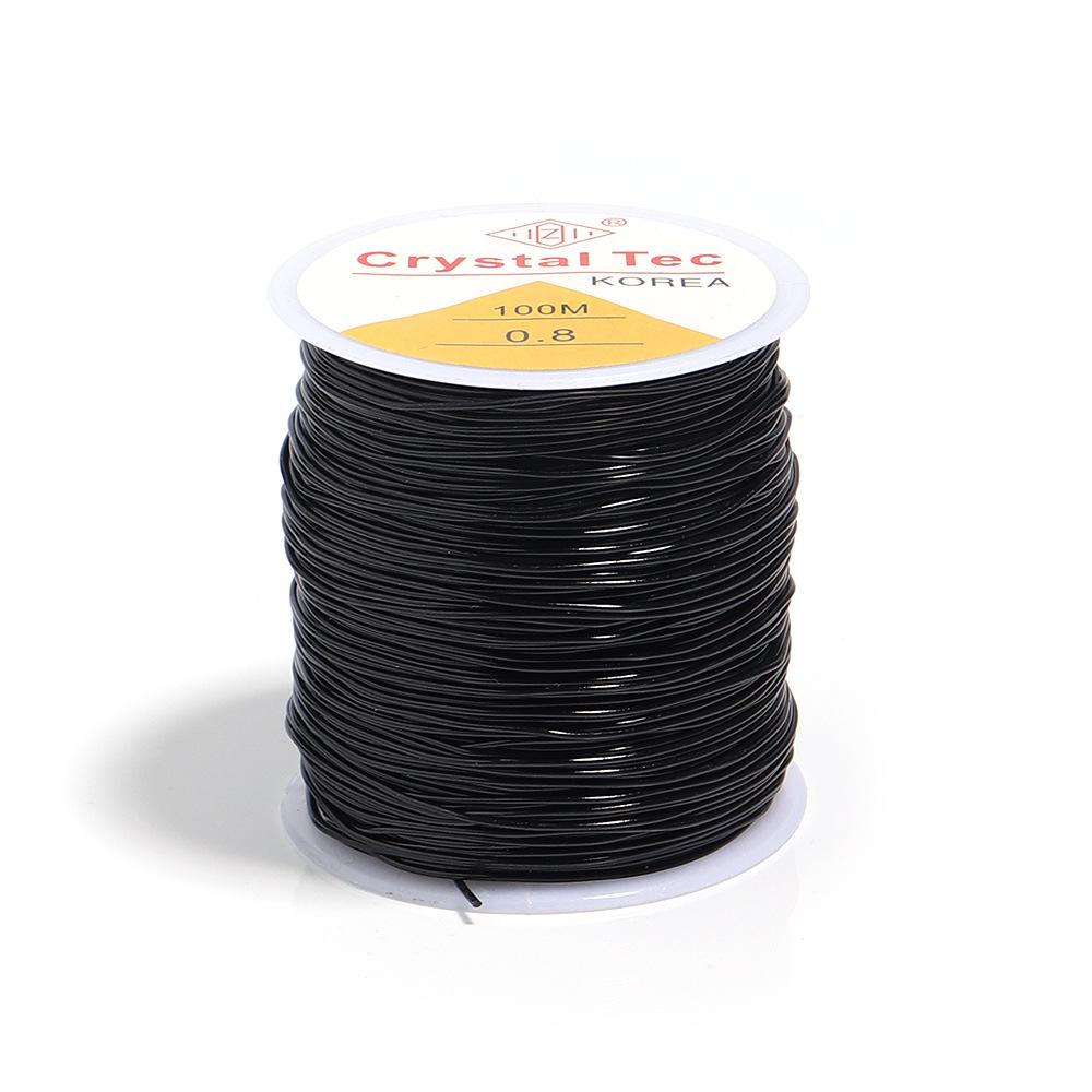 Large Roll Crystal Elastic Beading Cord - Transparent Stretch Jewelry Material for DIY Handmade Accessories