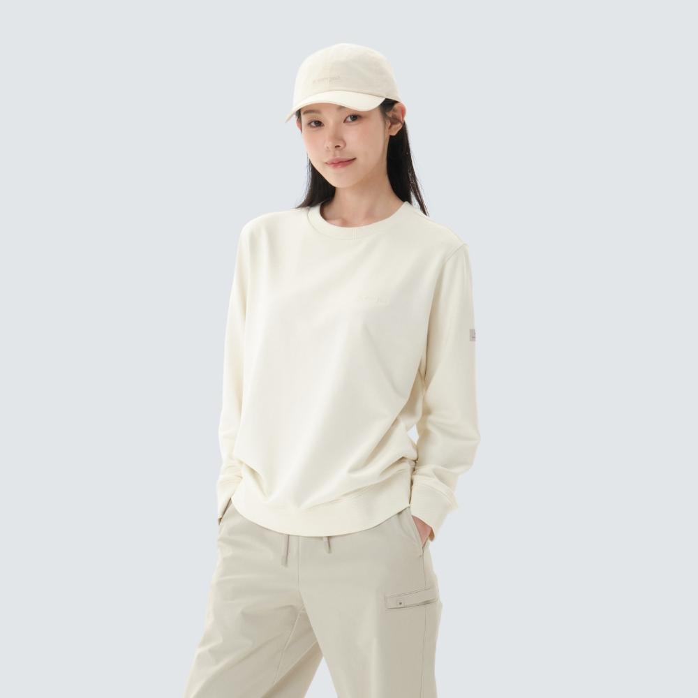 SNOWPEAK Land Women's Essential Sweatshirt Butter Ivory (S26SWFHT51)