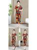 Ice Silk Summer Set for Middle-Aged & Elderly Women - Short-Sleeve Casual Homewear Pajamas