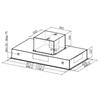 Mepamsa Cielo Cooker Hood - 740 M³/h - Integrated - Stainless Steel - Class C
