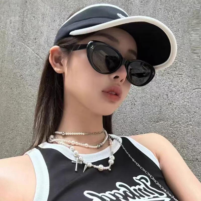 New Style Arrival Cat Eye Sun Glasses Women's Oval Eyeglasses Vintage Style Brand Elliptic Square Sun Eyeglasses for Female Shades Female Eyewear