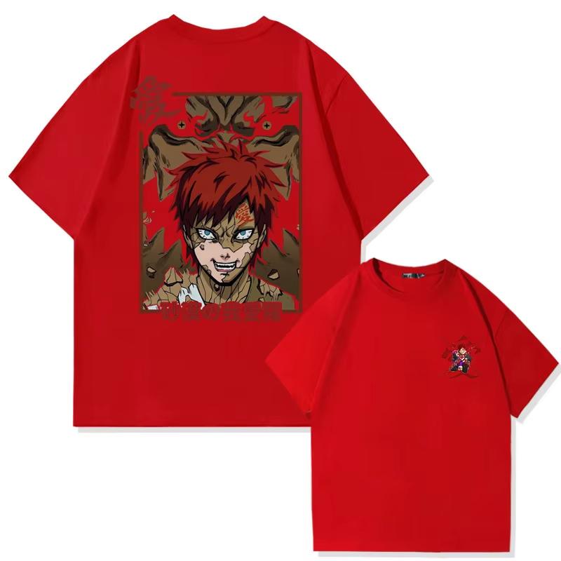Naruto  Print Unisexs and Womens cotton Tshirts 2026 summer  Cartoon pattern Loose casual shortsleeved top S