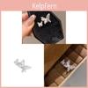 Fashion Butterfly Open Ring With Zircon Cat Eye Stone For Women