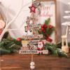 2PCS/SETChristmas Hanging Pendant Wooden Crafts Xmas Tree Wall Ornament Natal Navidad Merry Christmas Decor Happy New Year 2026