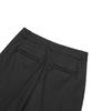 CNVS Cotton Pintuck Half Pants_Black