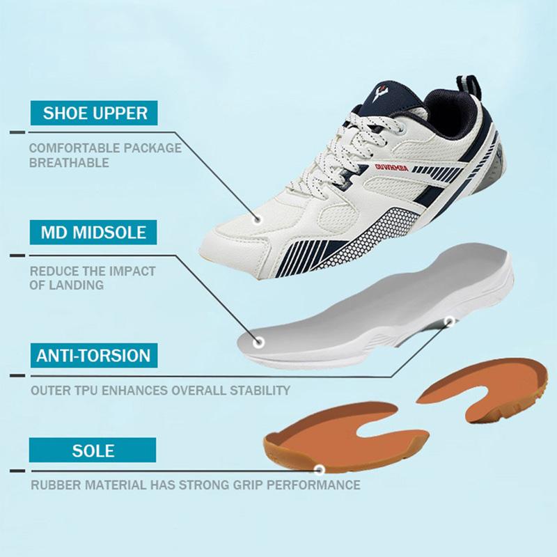 New 2026 Badminton Shoes Table Tennis Shoes Couple Comfortable Non-slip Court Shoes Indoor/Outdoor Training Shoes