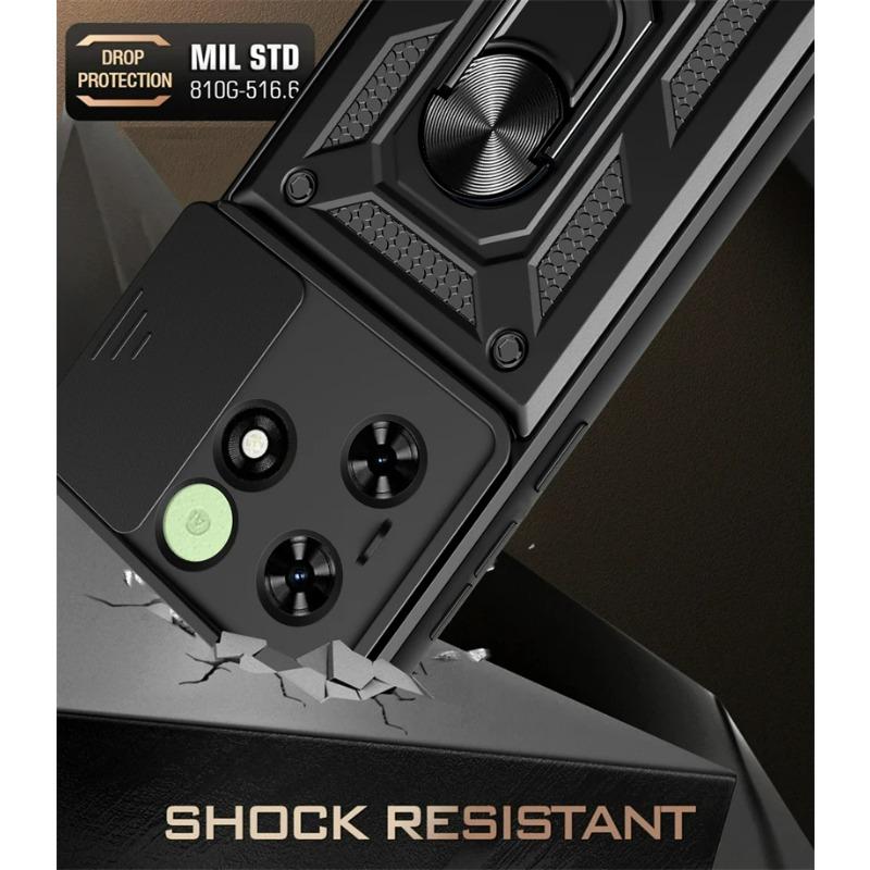 For Tecno Spark GO 2024 Case Slide Camera Protect Phone Cases For Tecno Spark 20 20C Pop 8 Magnetic Ring Stand Armor Back Cover