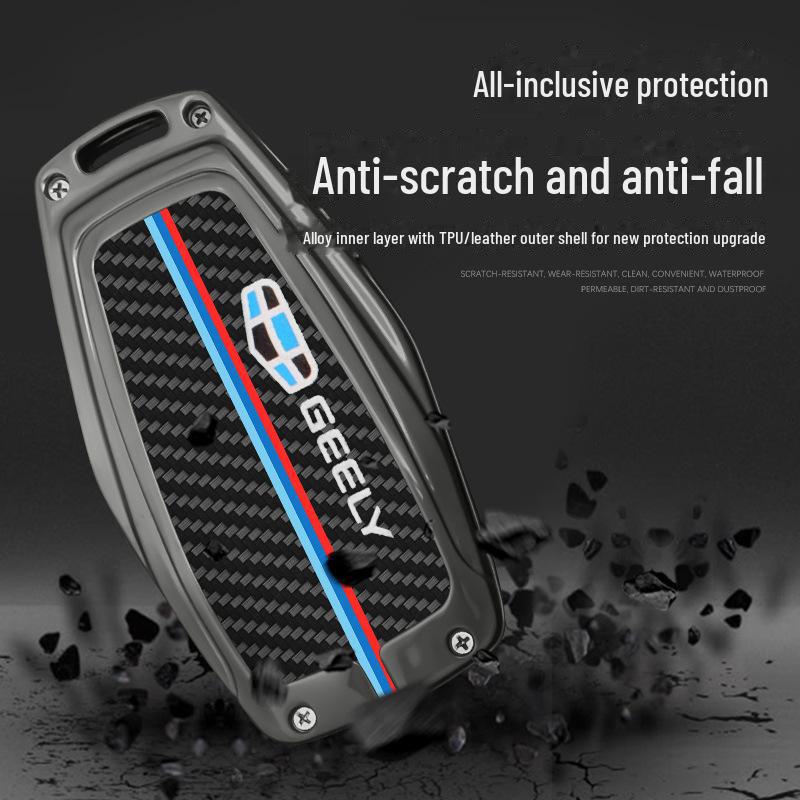 Etui na kluczyk Geely dla Boyue Pro, Xingrui, Xingyue L, Binyue, Dihao, Vision Icon/X3/X6, Binrui