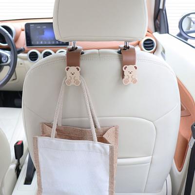 Car Hook Seat Back Small Hook Ins Cute Cartoon Female Rear Multi-function Car Hook Practical Car Interior Hook
