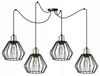 Luminária Pendente, Lustre de Teto, Cúpula de Arame, Led