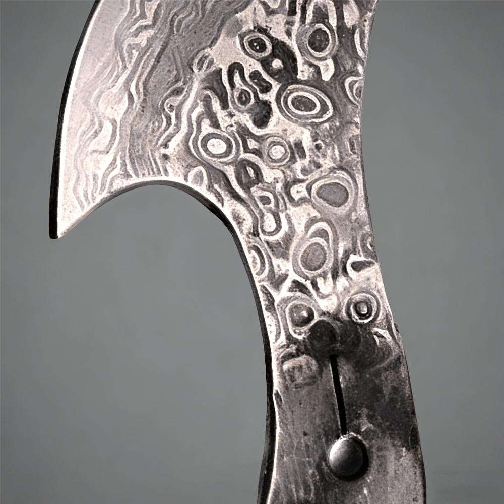 Dropship Axe Blade Fixed Blade Knife Blank Damascus Steel DIY Semi-finished Knife Tool Parts Accessories