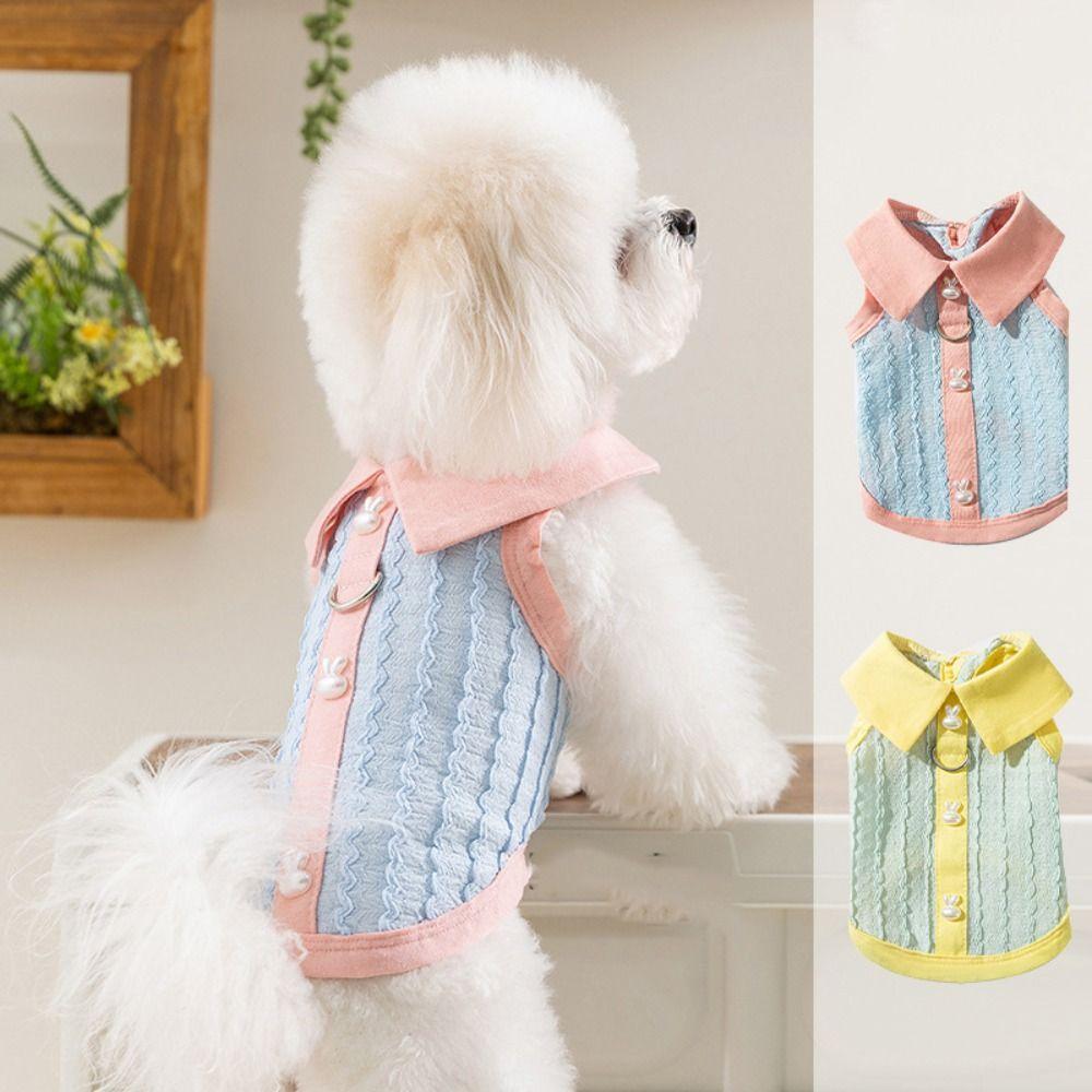 Soft Summer Spring Dog Vest Cute Pet Clothes Schnauzer Pet Tank Top Cat
