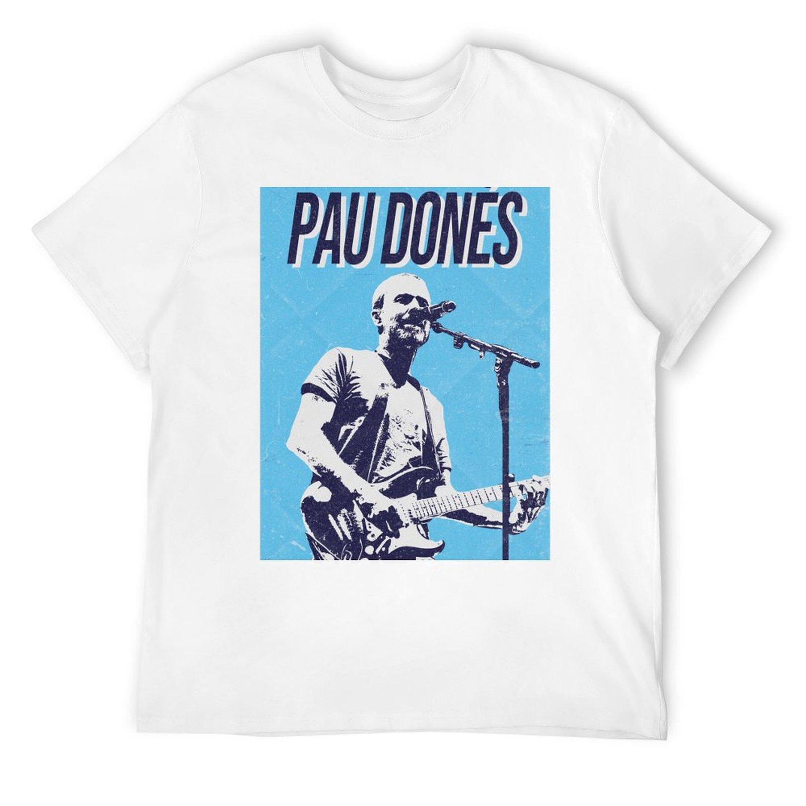

Pau Donés | Retro T-Shirt plus size tops fashion shirts boys whites plain black t shirts men S