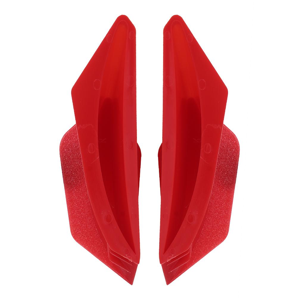 Ailerons Aérodynamiques Moto Aileron Spoiler Accessoire de Modification Universel Rouge rouge