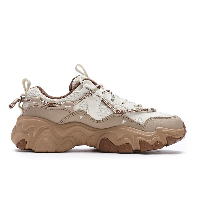 Fila Fluid 5 Cat Paw 5 Fashion Retro Casual Comfortable Versatile Low-Top Running Shoes Women Sneaker White Brown F12W442115FAS