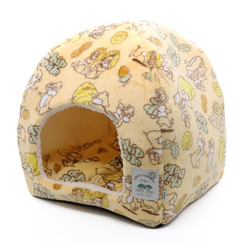 Three Arrows Chip & Dale Boa Dome Bed for Dogs and Cats, Yellow