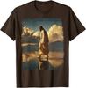 Jesus Christ Walking On Water Christian Bible Graphic Tees T-Shirt