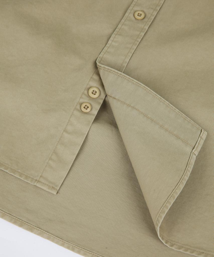 ORIGINALDAY Vintage Oversized Pigment Washed Shirt D.Beige