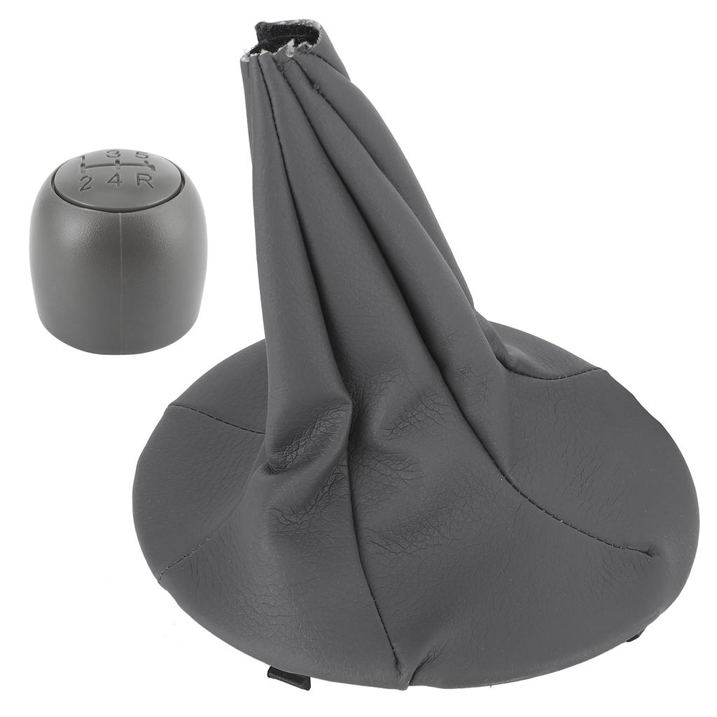 5-Gang Schalthebelknauf mit staubdichten Manschetten Ersatz Passend für Fiat Panda500 500C