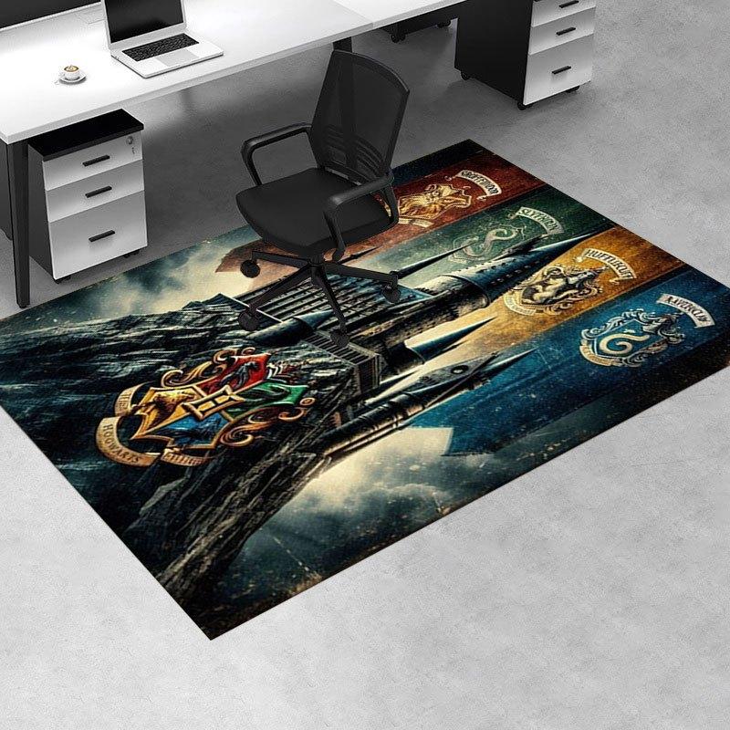 Hogwartský hrad Nástěnný plakát - Dekorace Harry Potter Kancelářská podložka Domácí dekorace Kancelářské koberce LB108