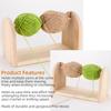 1pcs Wooden Yarn Spool Holder Frame, Weaving Yarn Storage Rack, Easy Removable Rotating Spinner, Manual Crochet & Knitting Tool
