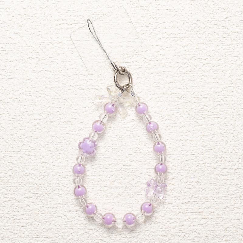 

Высококачественный бисерный ремешок для телефона в стиле Douyin - Ремешок на запястье и конструкция с двойной пряжкой против потери Phone Lanyard