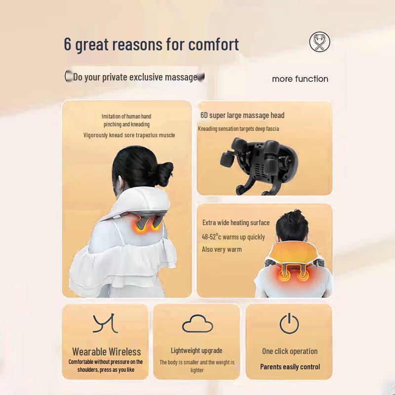 Heated Neck and Shoulder Kneading Massager