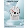 RHAXEL 52mm (2'') Oil Pressure Gauge 0-5Bar 0-73Psi 0-10Bar 0-145Psi for Car RV Yachts with Alarm Red Backlight 12Volt 24Volt