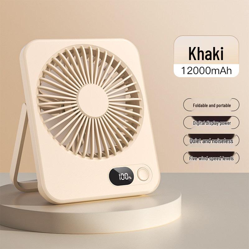 Ultra Quiet USB Rechargeable Mini Desk Fan for Office, Dorm, or Bedroom