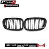 Matte Black Double Line Grille for BMW X5 E53 (1999-2003)