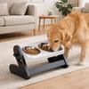 Adjustable Height Raised Dog Bowl Non-Slip Dog Feeding Bowl Cat Double Bowl  for Cats and Dogs