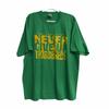 Russell Athletic Mens Green Graphic T Shirt Spellout Crew Neck Short Sleeve XXL