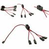 1Pc 4 Way LED Light On/Off Controller Switch Y Cable 1 To 4 Way Split Cable Cord For TRX-4 SCX10 1/10 RC Crawler Car Accessories