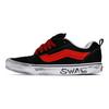 Knu Skool SWAG Stoffummantelung, Verschleißfest Und Rutschfest Niedrig geschnittene Skateboard-Schuhe Unisex Schwarz Rot VN0009QC6BT1(Team368-SWAG)