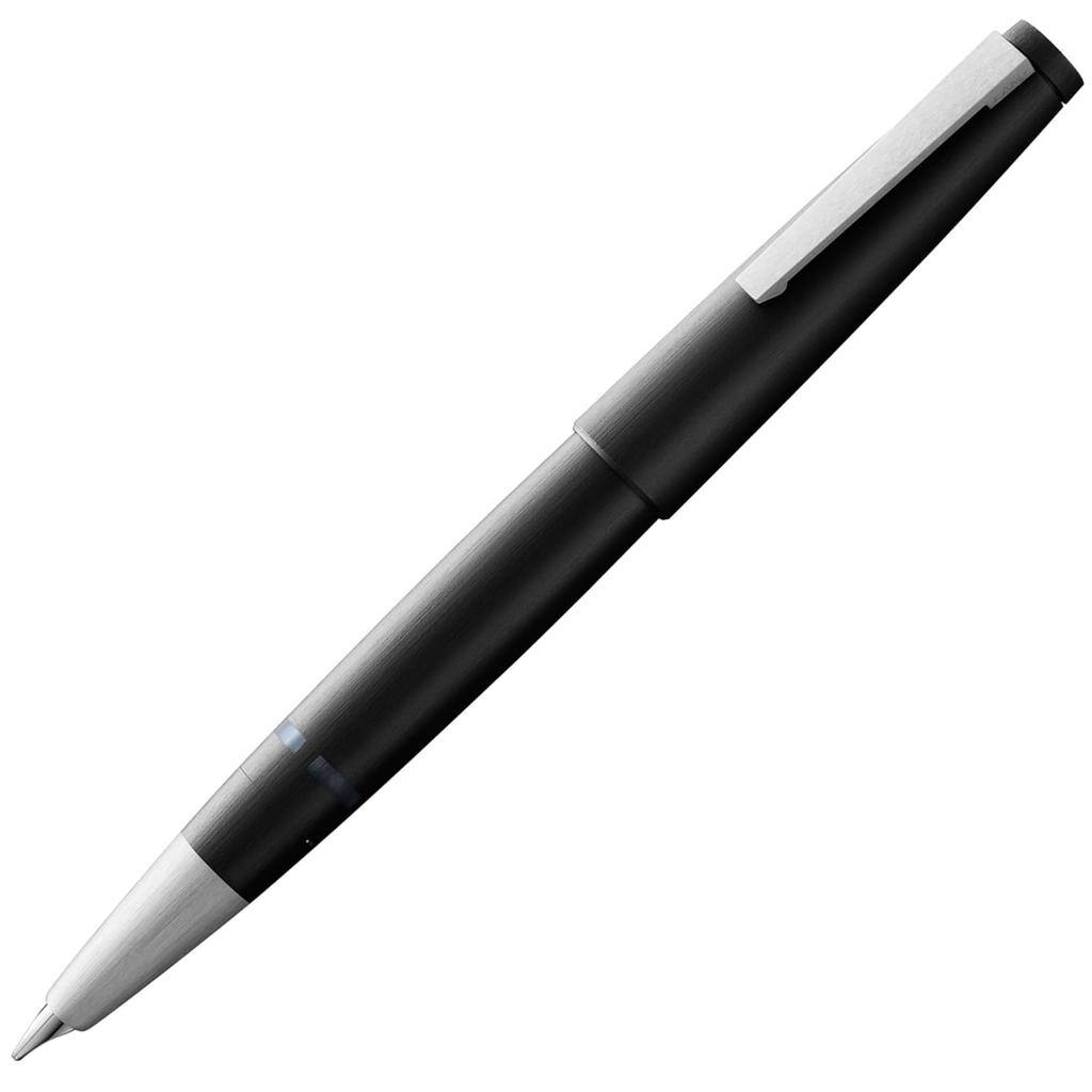 LAMY 2000 Black Fountain Pen - Elegant Durable Polycarbonate Body 14K Gold Nib (partially Platinum-plated) Size EF