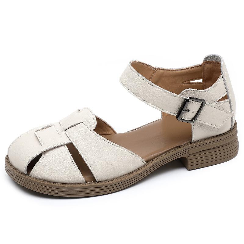 Fashion GKTINOO Women Shoes Summer Sandals Female 2025 Genuine Leather Women Casual Comfortable Woman Shoes Sandals Women Summer Shoes