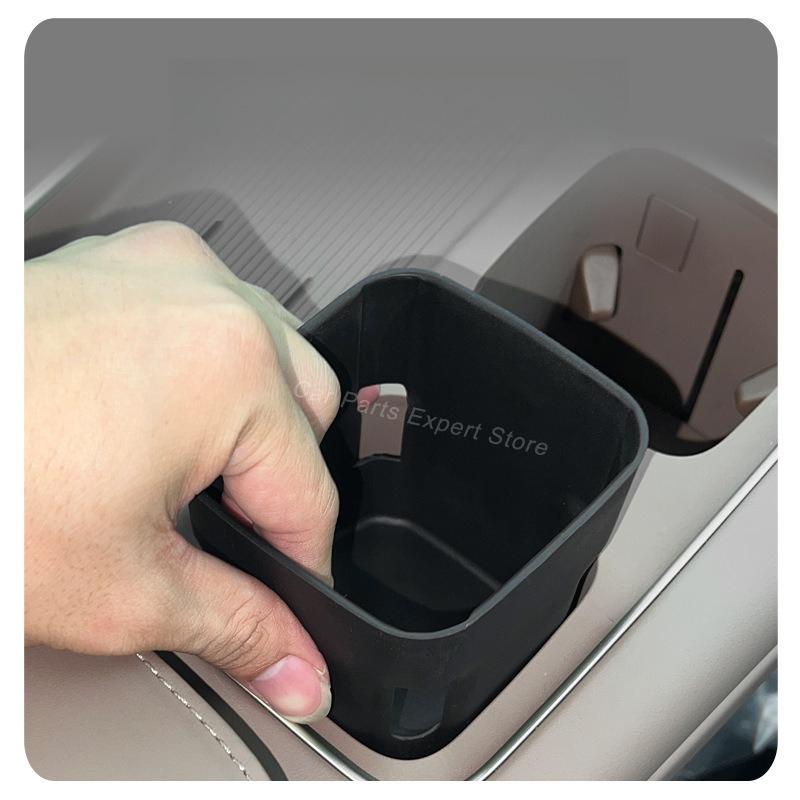 For NIO ES8 2024 Car Center Console Cup Holder TPE Sleeve Anti-slip Mat Central Waterproof Interior Protector Accessories