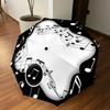 1PC Music Notes Umbrella-8-Rib Reinforced, Automatic Open, Lightweight & Durable, Cute Fashion Accessory for Outdoor-W172