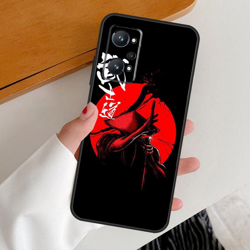 Japanese Bushido Samurai For Realme 12 Pro Plus 11 10 9 C67 C55 C53 C51 C31 C35 C33 C30 C21Y C25s GT5 GT Neo 6 Case