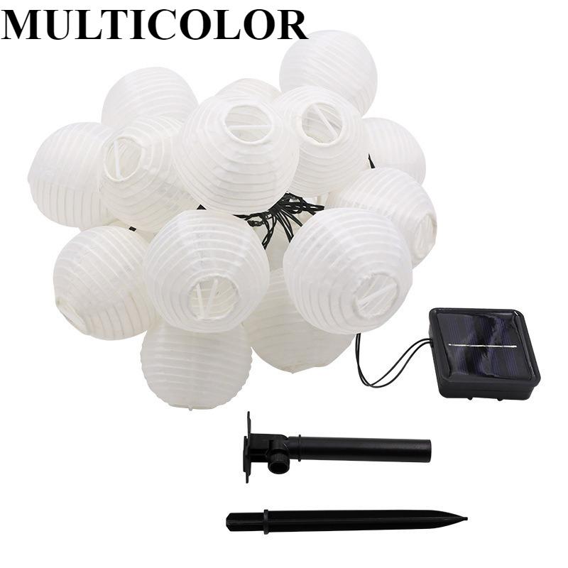 Wasserdichte Laterne Solar Lichterkette 6,5M 30 LED Outdoor Solarenergie Lampe Weihnachtsgirlande für Hochzeit Heim Gartendekor