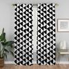 Black White Kitchen Curtains Living Room Curtain Halloween Decoration Partition Blinds Shades Home Interior Made Of Polyester Great Decor