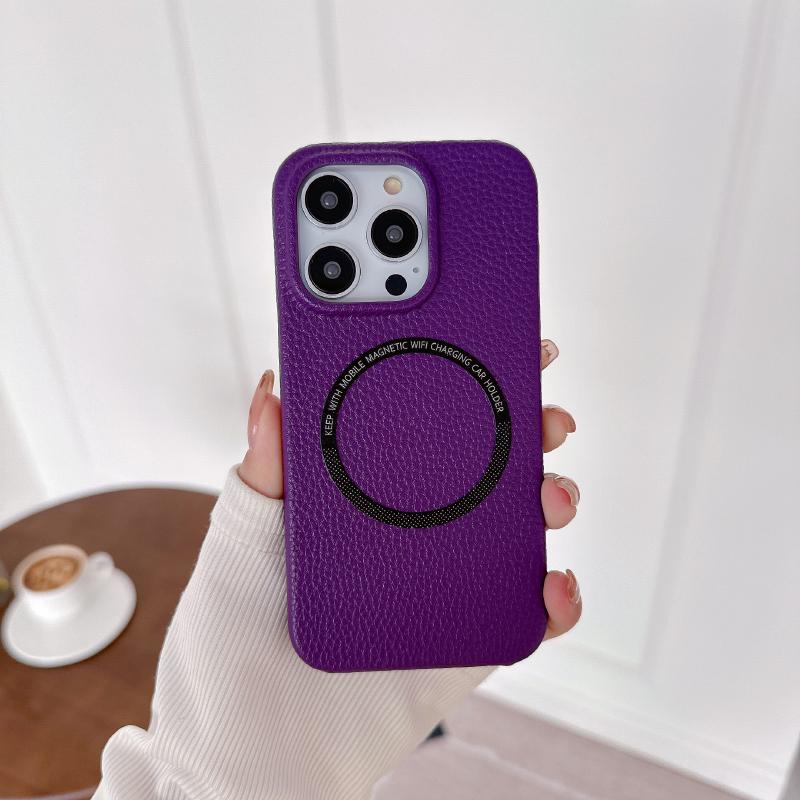 Wagsafe Magnetic Wireless Charging Solid Color Hard PC Phone Case For iPhone 16 Pro Max E 14 11 12 13 15 Pro Max Mini Back Cover