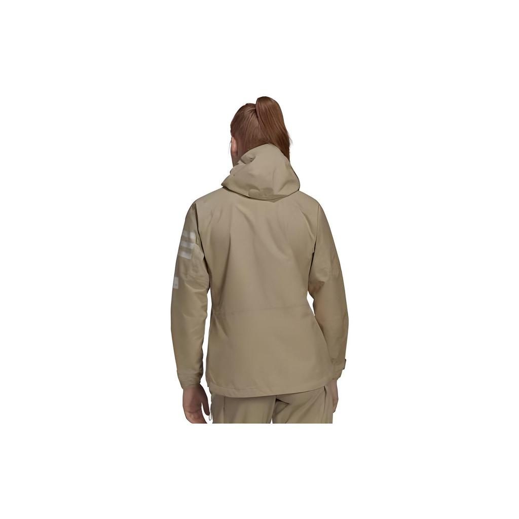 Adidas Casual Sports Hooded Long Sleeve Jacket Women Jacket Khaki HB4060